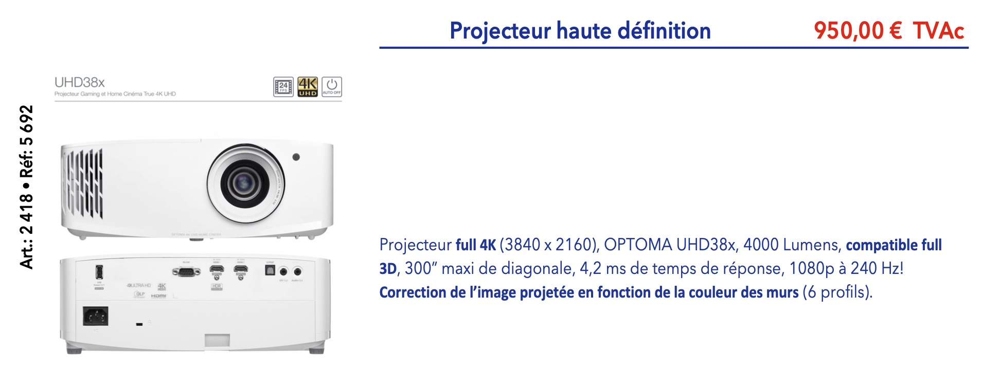 Gia Consulting projecteur